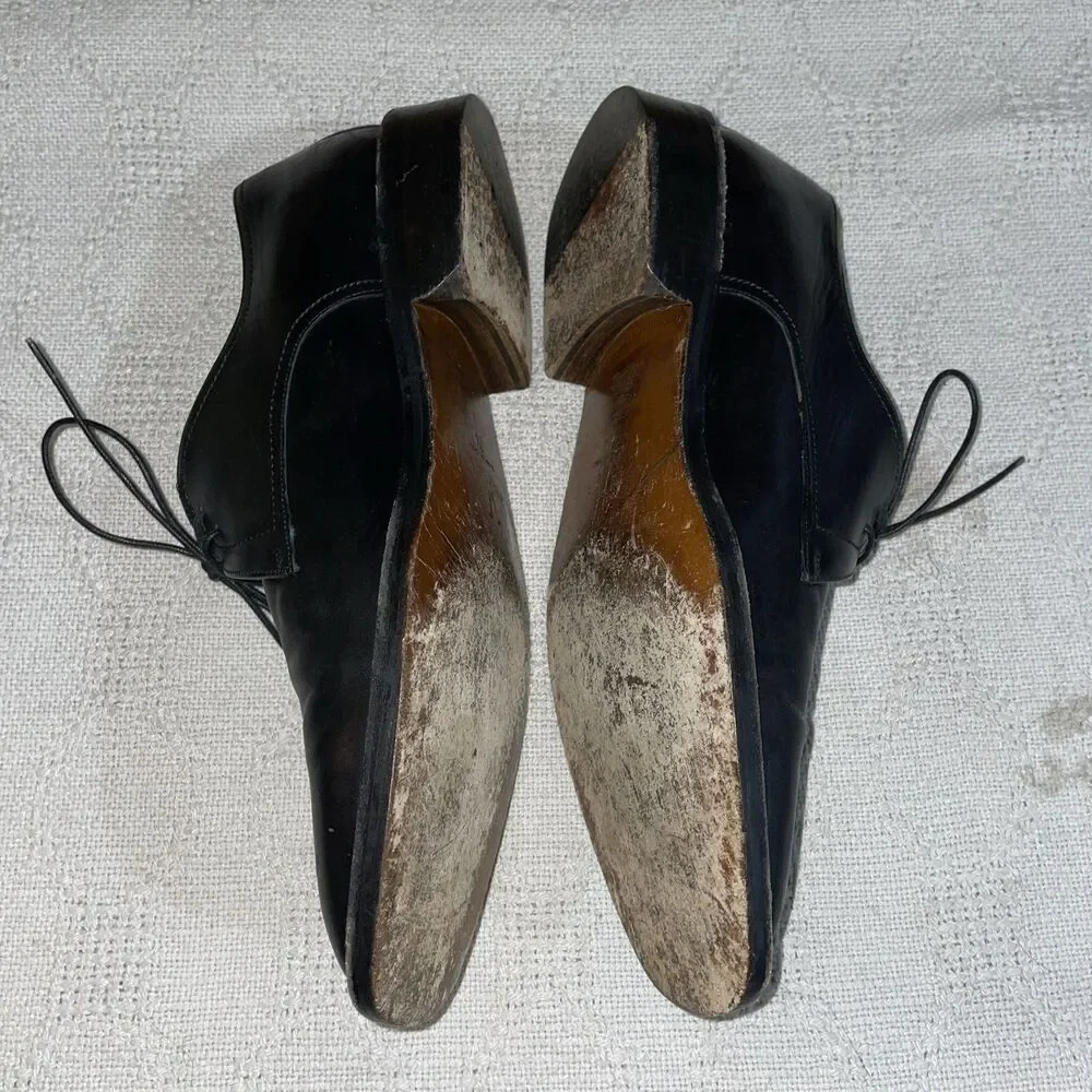 Cole Haan Italy Men’s Dress Oxfords Size 7.5 M Black Leather Business Formal